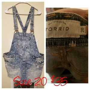Torrid Overall Shorts
